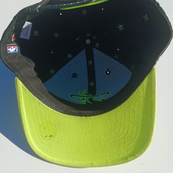 NBA Size One Size Black Green Cap - Picture 6 of 13